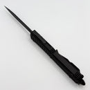 Microtech Ultratech Delta Frag Shadow Fluted Double Edge Full Serrated DLC w/ Nickel Boron Signature Series 122-3UT-DSH (Consignment)