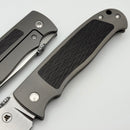 Mechforce Tom Mayo TMX Titanium Cross Cut Fat Carbon Inlaid Handle & Satin MagnaCut