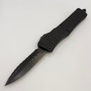 Microtech Combat Troodon Delta Frag Shadow Fluted DLC D/E Fully Serrated 142-3CT-DSH (Consignment)