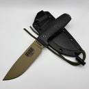 ESEE 4 Dark Earth Powered Coated 1095 Steel w/ 3D Handles ESEE4-PDE-001