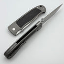 Mechforce Tom Mayo TMX Titanium Cross Cut Fat Carbon Inlaid Handle & Satin MagnaCut