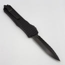 Microtech Combat Troodon Delta Frag Shadow Fluted DLC D/E Fully Serrated 142-3CT-DSH (Consignment)
