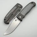Mechforce Tom Mayo TMX Titanium Silver Twill Fat Carbon Inlaid Handle & Satin MagnaCut Exclusive