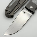 Mechforce Tom Mayo TMX Titanium Silver Twill Fat Carbon Inlaid Handle & Satin MagnaCut Exclusive