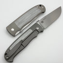 Mechforce Tom Mayo TMX Titanium Silver Twill Fat Carbon Inlaid Handle & Satin MagnaCut Exclusive