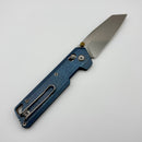 Vosteed Parallel Blue Titanium Handles w/ S35VN Blade A3504