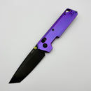 Vosteed Parallel Purple Titanium Handles w/ Black Stonewashed 154CM Tanto Blade A3521