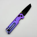 Vosteed Parallel Purple Titanium Handles w/ Black Stonewashed 154CM Tanto Blade A3521