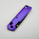 Vosteed Parallel Purple Titanium Handles w/ Black Stonewashed 154CM Tanto Blade A3521