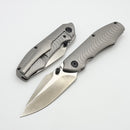 Tuya Knife Dino Gray Titanium Framelock Handle & S90V