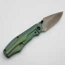 Tuya Knife Dino Green Titanium Framelock Handle & S90V
