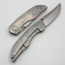 Tuya Knife Vortex Gray Crystal Titanium Integral Handle & M390
