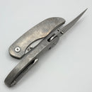 Tuya Knife Vortex Gray Crystal Titanium Integral Handle & M390