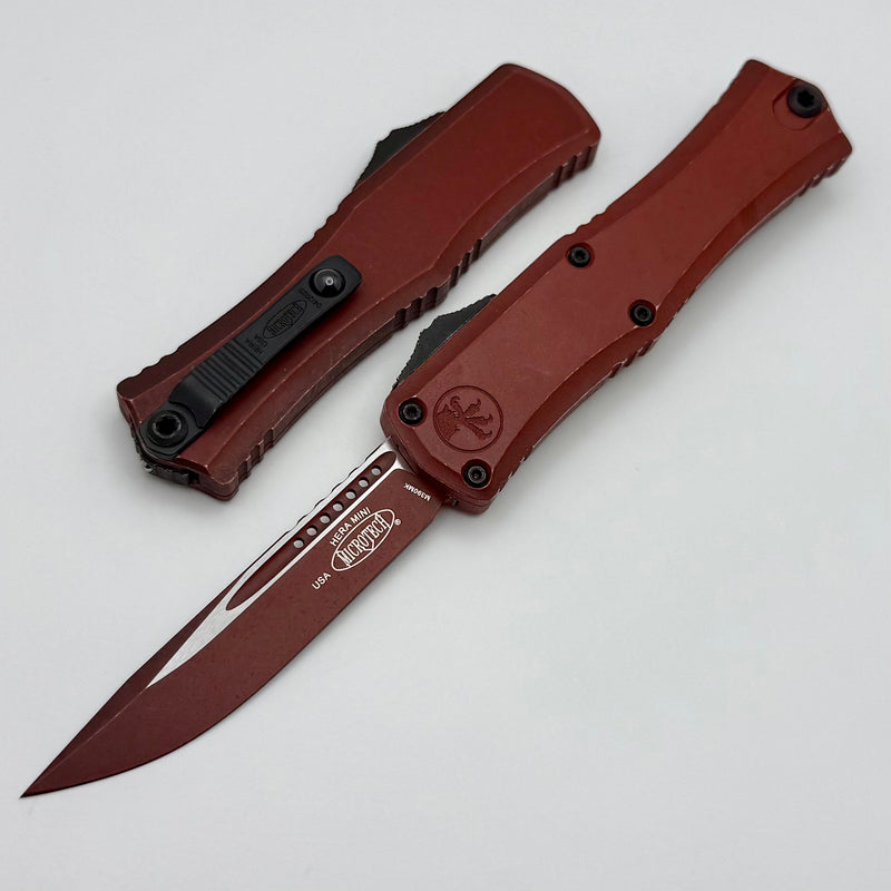Microtech Knives Mini Hera Weathered Crimson Red w/ S/E M390MK 1703M-1