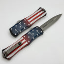 Microtech Knives Hera II USA Flag Apocalyptic D/E Signature Series 1702-10APFLAGS