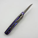 Kubey Sumo Crossbar Lock Sand Blast Titanium w/ Bead Blasted M390 Blade KB400F