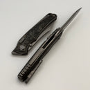 Hawk Designs Talon TechnoCarbo Bronze Overlay Brightwashed Titanium Handles & Brightwashed M390