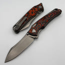 Hawk Designs Talon Lava Flow Overlay Brightwashed Titanium Handles & Brightwashed M390