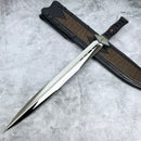 Marfione Custom Knives Vipera Long w/ D/E Mirror Blade & Ray Skin Wrapped Handle (Consignment)