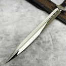 Marfione Custom Knives Vipera Long w/ D/E Mirror Blade & Ray Skin Wrapped Handle (Consignment)