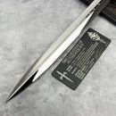 Marfione Custom Knives Vipera Long w/ D/E Mirror Blade & Ray Skin Wrapped Handle (Consignment)