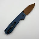 Vosteed Raccoon Top Liner Lock Blue Micarta w/ Copper Dune 14C28N A2909