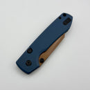 Vosteed Raccoon Top Liner Lock Blue Micarta w/ Copper Dune 14C28N A2909