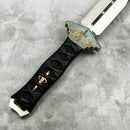 Marfione Custom Knives Vipera Long w/ D/E Mirror Blade & Ray Skin Wrapped Handle (Consignment)