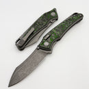 Hawk Designs Talon w/ Jungle Wear Carbon Overlay w/ Tumbled Handles & Tumbled M390