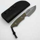 Heretic Kobold OD Green G-10 Handles w/ Battleworn Bowie MagnaCut Fixed Blade H065-5A-OD-G10