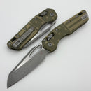 Microtech Knives MSI RAM LOK Moss Green Polymer USA Flag & M390MK Apocalyptic 210T-10APPMMGFLAG