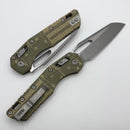 Microtech Knives MSI RAM LOK Moss Green Polymer USA Flag & M390MK Apocalyptic 210T-10APPMMGFLAG