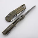 Microtech Knives MSI RAM LOK Moss Green Polymer USA Flag & M390MK Apocalyptic 210T-10APPMMGFLAG
