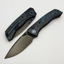 Remette RT Steed Titanium w/ Blue Carbon Fiber Inlaid Handles & DLC M390 RTWS-BL