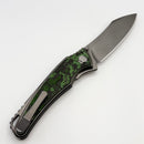 Hawk Designs Talon Jungle Wear Overlay Brightwashed Titanium Handles & Brightwashed M390