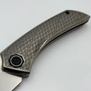 Poikilo Blade Tuna Standard 2 w/ Engraved Titanium Handles & Pearlescent Stonewash M398