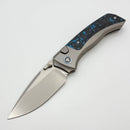 Remette RT Steed Titanium w/ Blue Carbon Fiber Inlaid Handles & M390 RTWS-TB