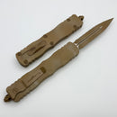 Microtech Dirac Delta Sand Dune Camo D/E Full Serrated Signature Series 227-3DUCS