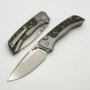 Blemish Remette RT Steed Titanium w/ Yellow Carbon Fiber Inlaid Handles & M390 RTWS-TY