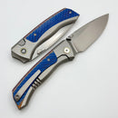 Remette RT Steed Titanium w/ Multi Color Blue Carbon Fiber Inlaid Handles & M390 RTWS-TC