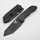 Remette RT Cool Leopard Black Titanium Handles & Black Stonewash M390 RTKS-B