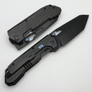 Remette RT Cool Leopard Black Titanium Handles & Black Stonewash M390 RTKS-B