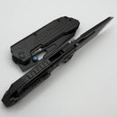 Remette RT Cool Leopard Black Titanium Handles & Black Stonewash M390 RTKS-B