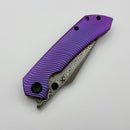Kansept Knives Fenrir Purple Ripple Titanium & Damascus K1034C5 (Consignment)