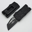 Microtech Exocet II Tactical Black Aluminum Handle & Black Wharncliffe M390MK 1156-1T