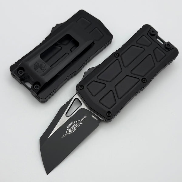 MezzAxi-606とignite ProEXTENSION 2inと30cm Microtech Exocet II Tactical Black Aluminum Handle & Black Wharncliffe