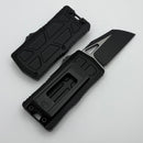Microtech Exocet II Tactical Black Aluminum Handle & Black Wharncliffe M390MK 1156-1T