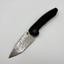 We Knife Trogon Black Titanium & Damascus WE22002B-DS1 (Consignment)