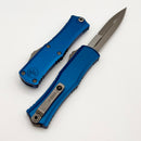 Microtech Knives Mini Hera Apocalyptic Bayonet M390MK & Blue Aluminum Handle 1701M-10APBL