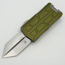 Microtech Exocet II w/ OD Green Aluminum Handle & Stonewashed Spartan M390MK 1155-10OD